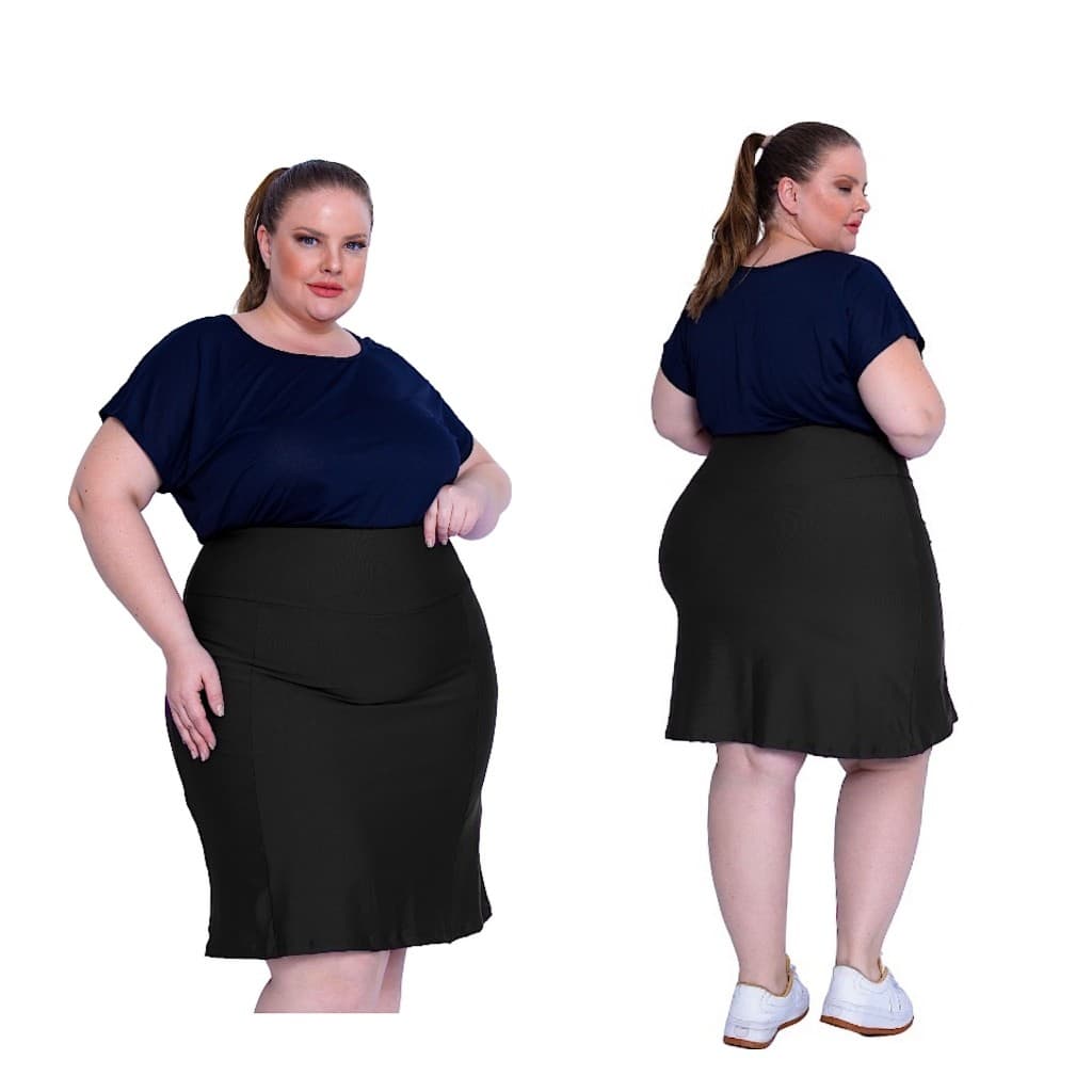 Short Saia Modesta Roupa Feminina Fitness Evangélica Plus Size