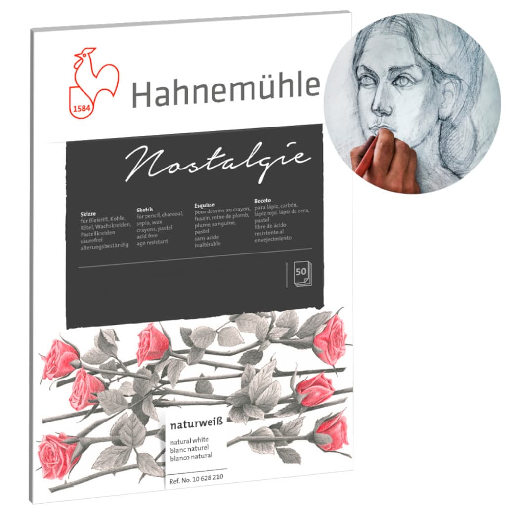 Bloco Papel Nostalgie Hahnemühle 50 Folhas