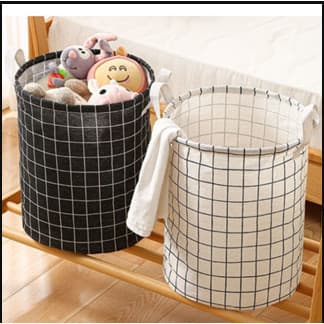 Cesto Organizador Multiuso Tecido Dobravel Prova D'ÁGUA P/ Rroupa Suja Brinquedo