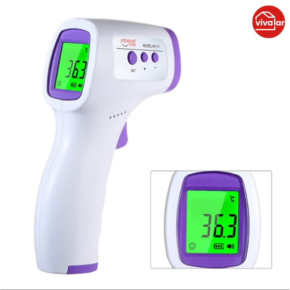 Termômetro infravermelho para pistola de testa com display digital