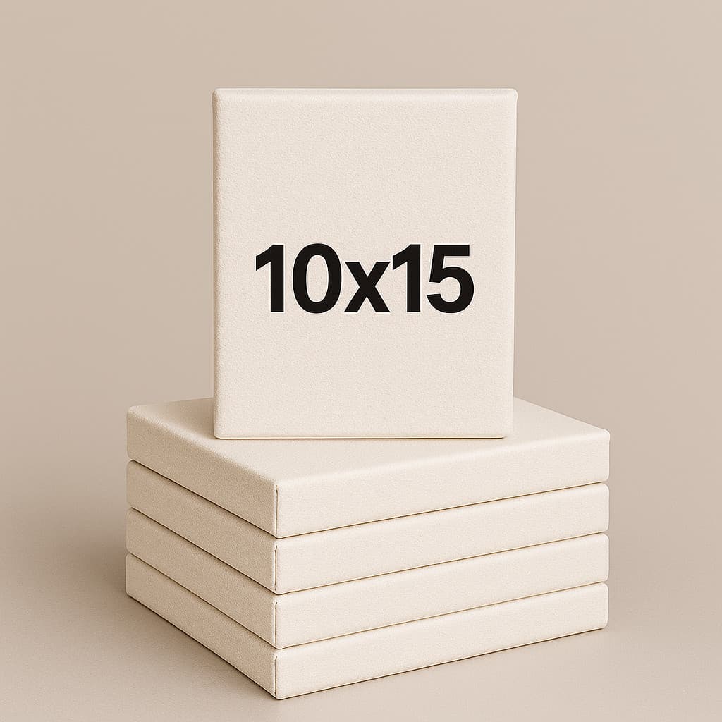 Kit Telas para Pintura 10x15 em Algodão - Telas Resistente Para Diversão