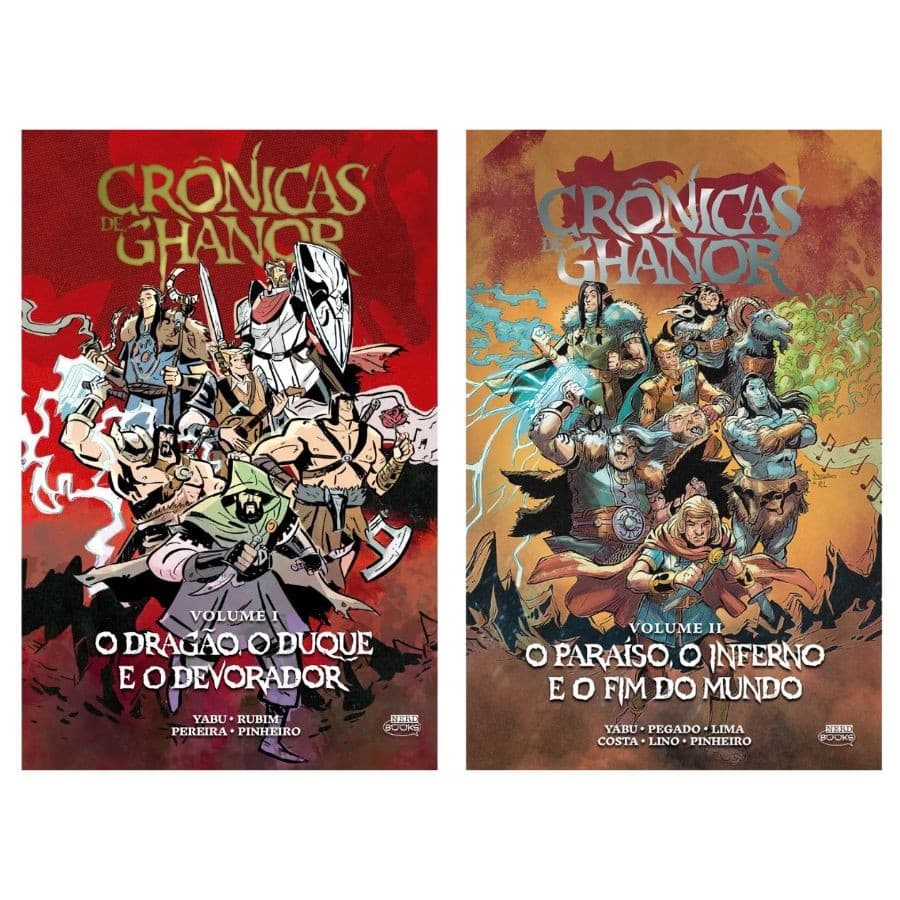 Kit Cronicas de Ghanor Quadrinhos Vol 1 e 2