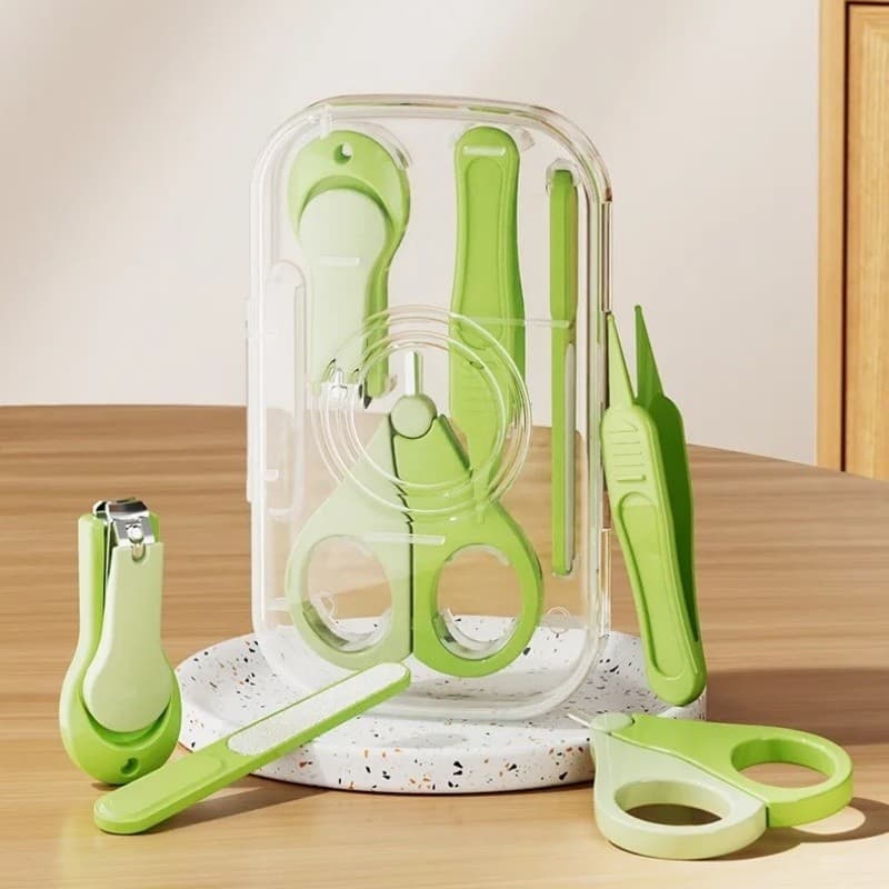 Kit de Cuidados com Unhas do Bebê 4 em 1 Seguro e Prático Aparador de Unhas