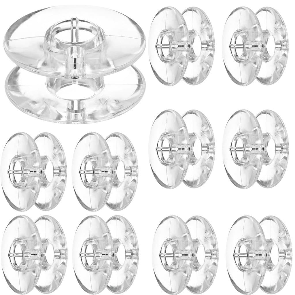 15 Bobinas Maquina Costura Singer Plastica Baixa Original.