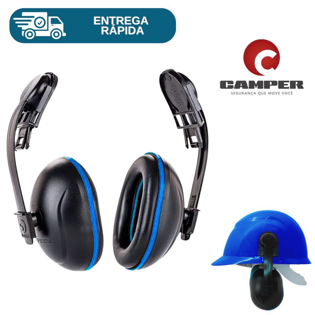 Protetor Auricular Concha 15db P/ Acoplar Capacete Camper Abafador Ruido Epi C-200 Eco Soft Slim