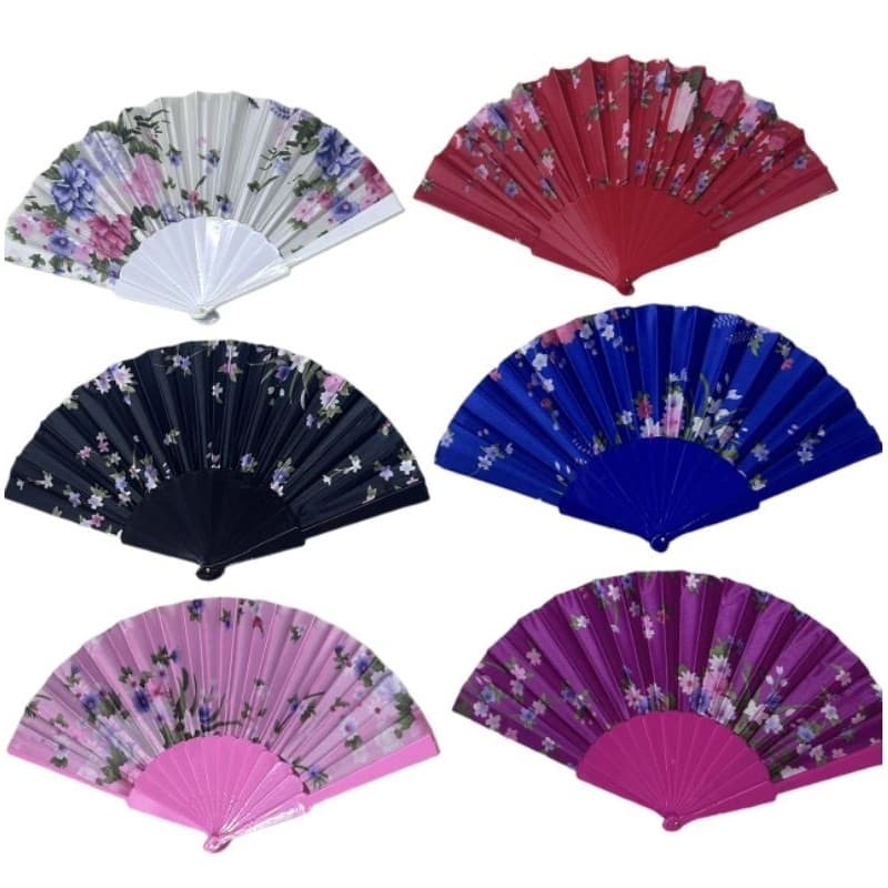 Leque Espanhol Dança Luxo Calor Unica Face