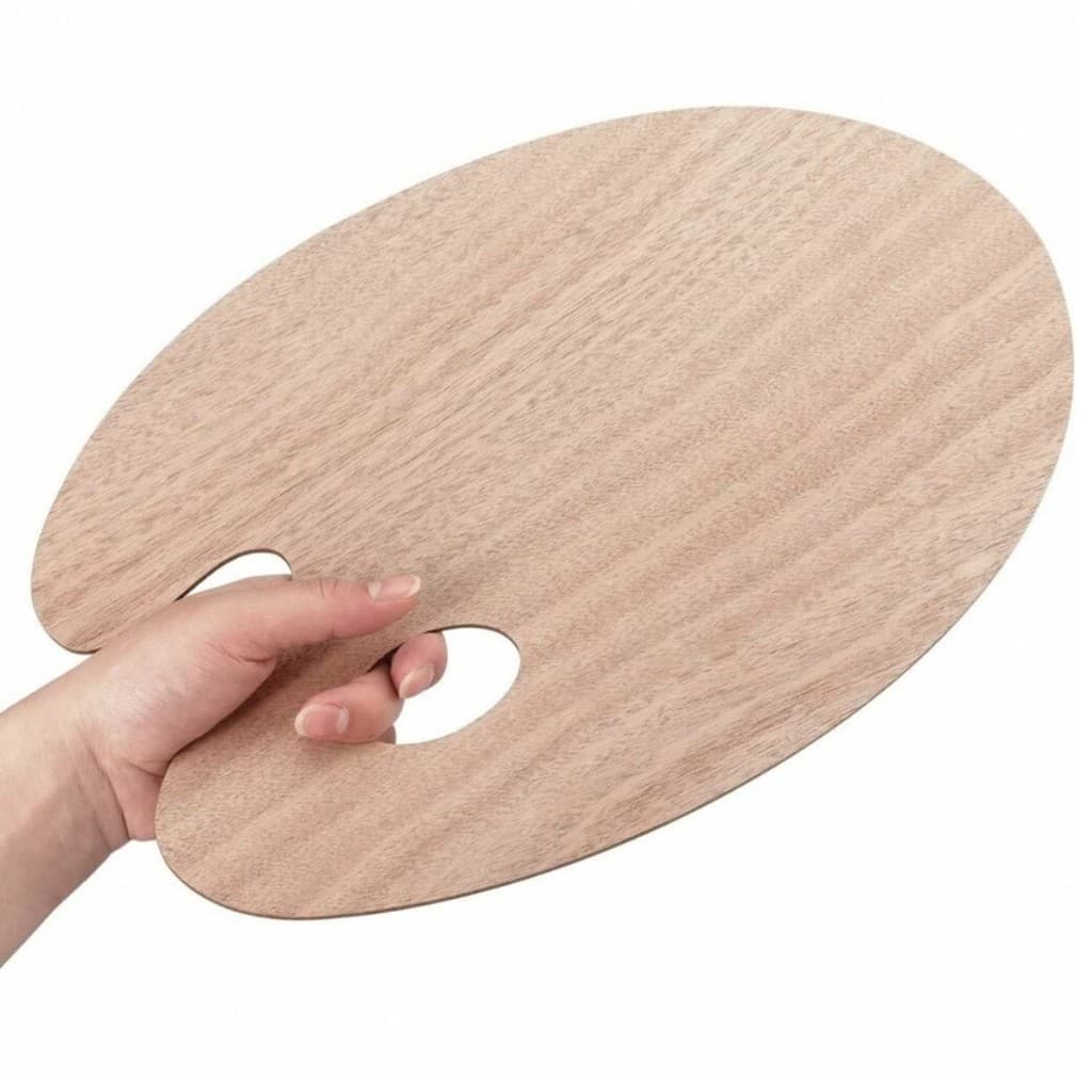 Paleta para Pintura Oval Madeira Nobre 30x40cm - A026 - Sinoart
