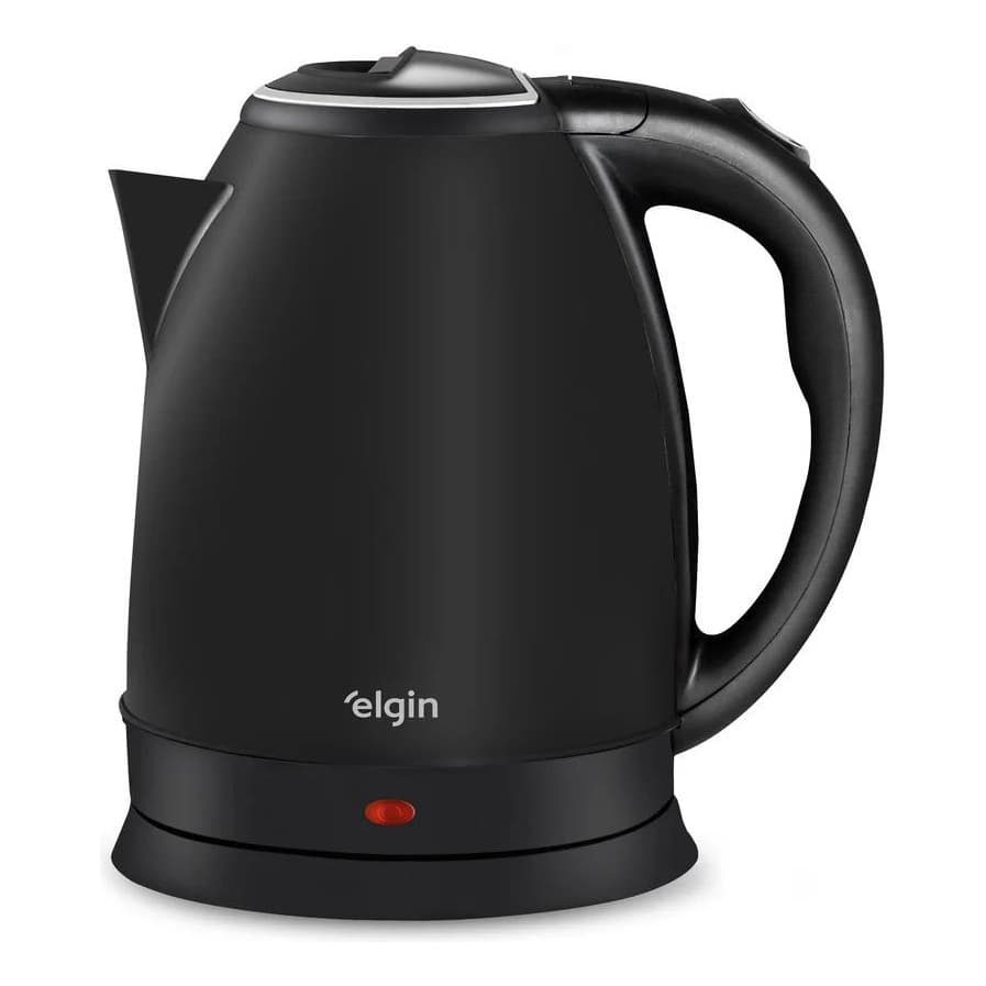 Chaleira Elétrica Preta Sem Fio 2 Litros Térmica Preto Elgin - 127v ou 220v