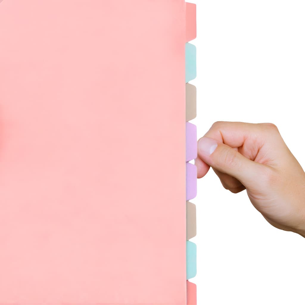 4/8 Divisórias Coloridas Caderno Inteligente A4/B5/A5 Universitário