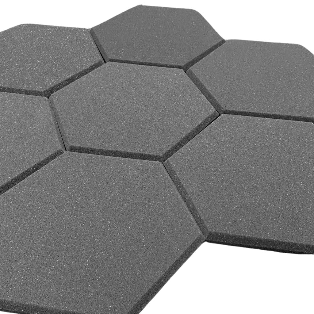 Kit C/ 15 Placas Espuma Acústica Hexagonal 30x2cm Tratamento Podcast Estudio Armazem Colmeia