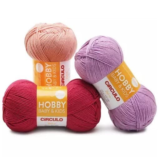 Lã Hobby Baby e Kids Círculo Novelo 100g