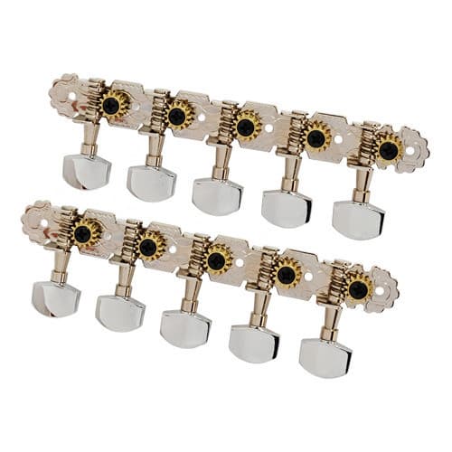 Jogo de Tarraxas Pino Fino p/ Viola Caipira Borboleta Metal