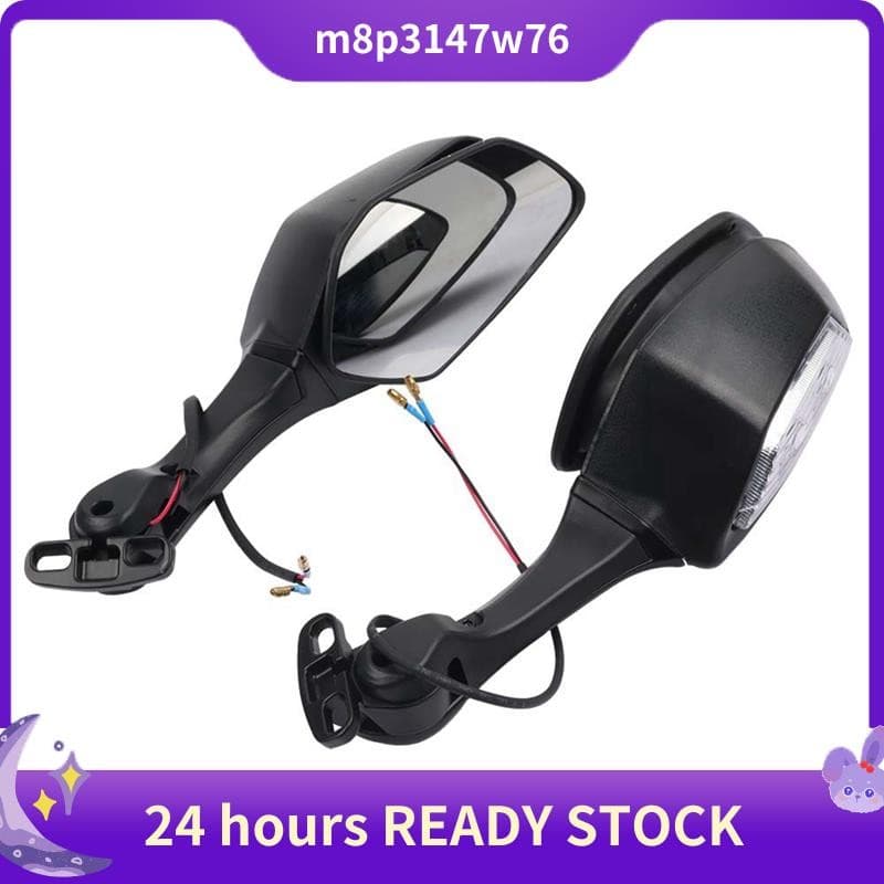 Espelhos Retrovisores Para Motocicleta Com Luzes LED De Seta Kawasaki Ninja 400 650 ZX-10R ZX10R