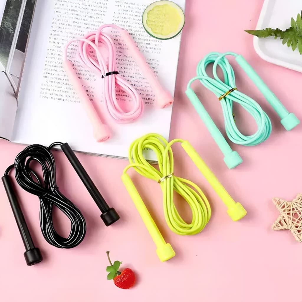 Corda de Salto de Velocidade 250cm para Perda de Peso e Fitness Profissional com Empunhaduras de 12cm