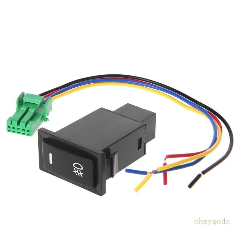 Auto Interruptor Luz Nevoeiro De-Travamento Botão Pressão Interior Acessórios Para Carros