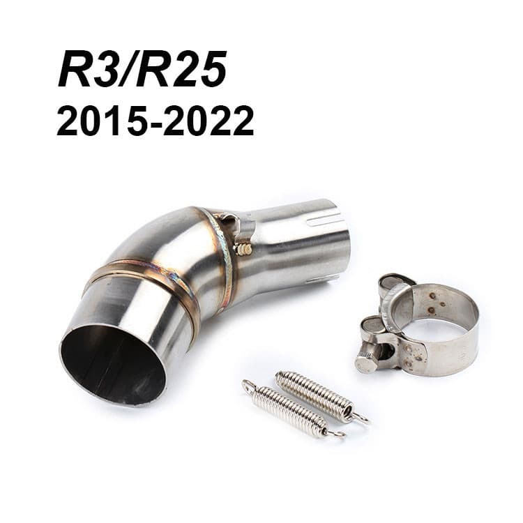 Midpipe De Escape Da Motocicleta Para MT03 R3 R25 2015-2022 Tubo De Ligação Intermediária Conectar Ao Silenciador De 51m