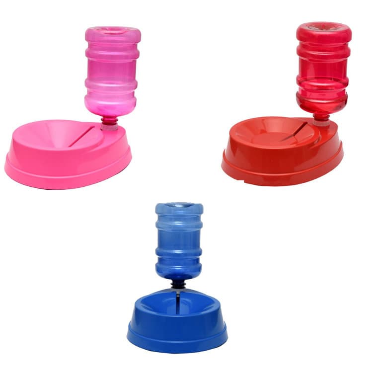 Bebedouro Automático Não Molha Pelos Longos Para Cães Cachorros Gatos 1 Litro Com Galãozinho