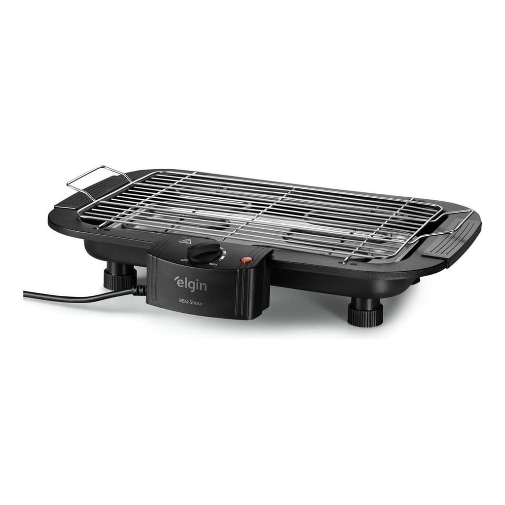 Churrasqueira Elétrica Grill De Mesa Elgin Potente 1800w 127v Cor Preta