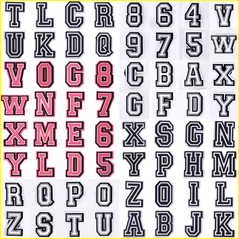 Decoração De Sapato Para Alfinetes De Tamanco , Números De Letras , Botão DIY