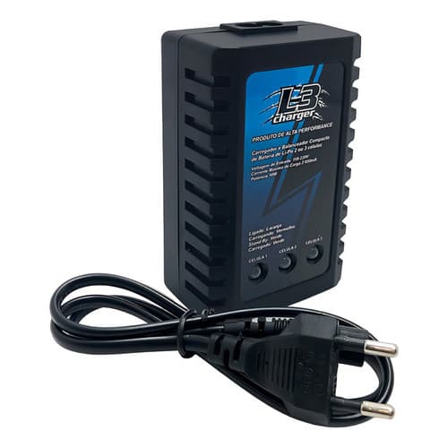 Carregador De Bateria Leão L3 Lipo 2s/3s Voltagem De Entrada
