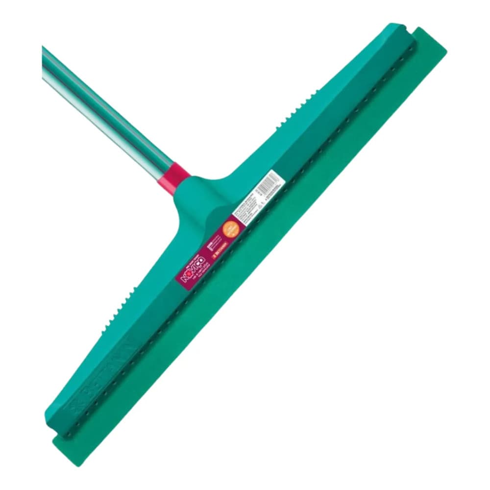 Rodo Vai Vem 40cm Noviça C/ Cabo Água Banheiro Cozinha Pano Calçada Piso Secar Puxar Água Secagem