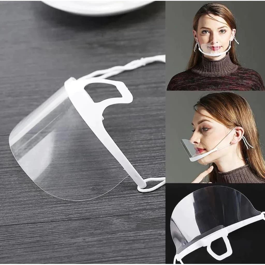 10 Máscaras Acrílica Transparente Estética Maquiagem Manicure