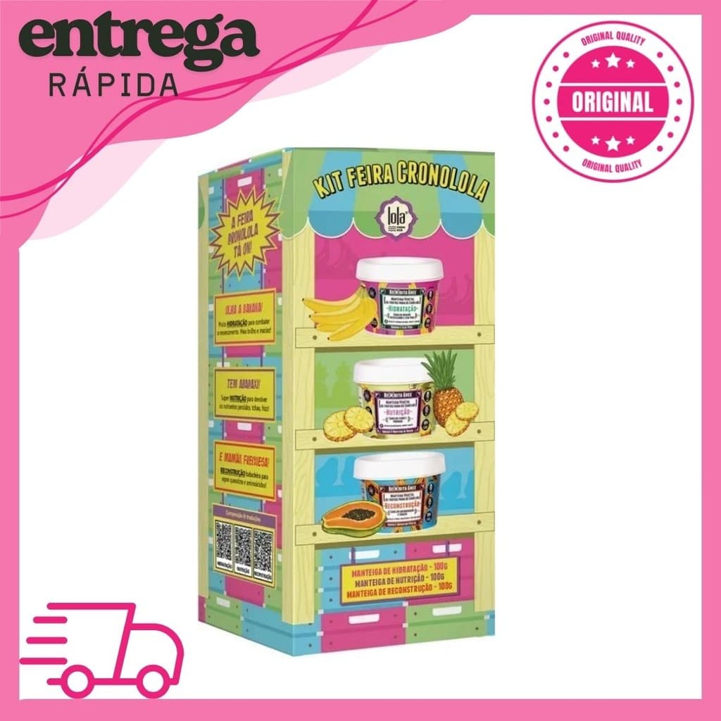 Kit Feira Cronolola Bemdita Ghee 100g Nutrição Hidratação e Reconstrução