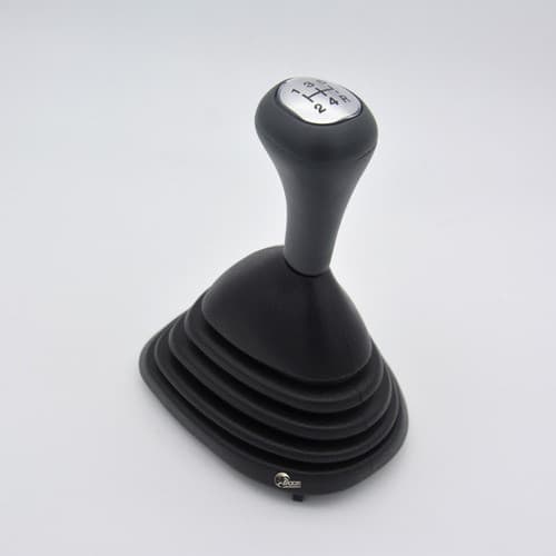 Kit Coifa Cambio Manopla Fiesta Street 2001 02 03 04 05 2006 Cinza