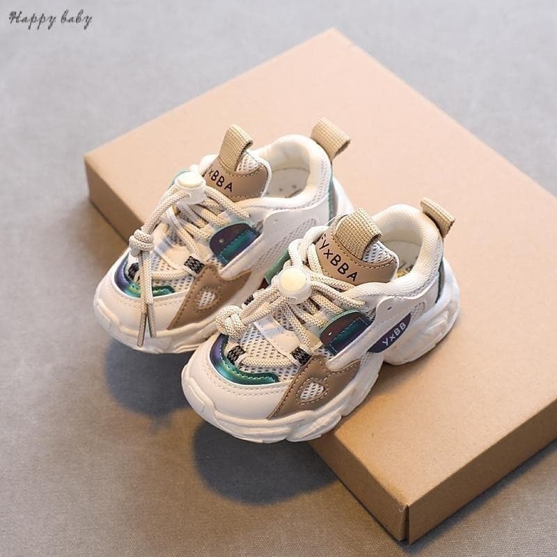 Spot Goods Calçados Esportivos Infantis Para Meninos E Meninas , Tênis De Corrida Antiderrapantes Respiráveis Da Moda