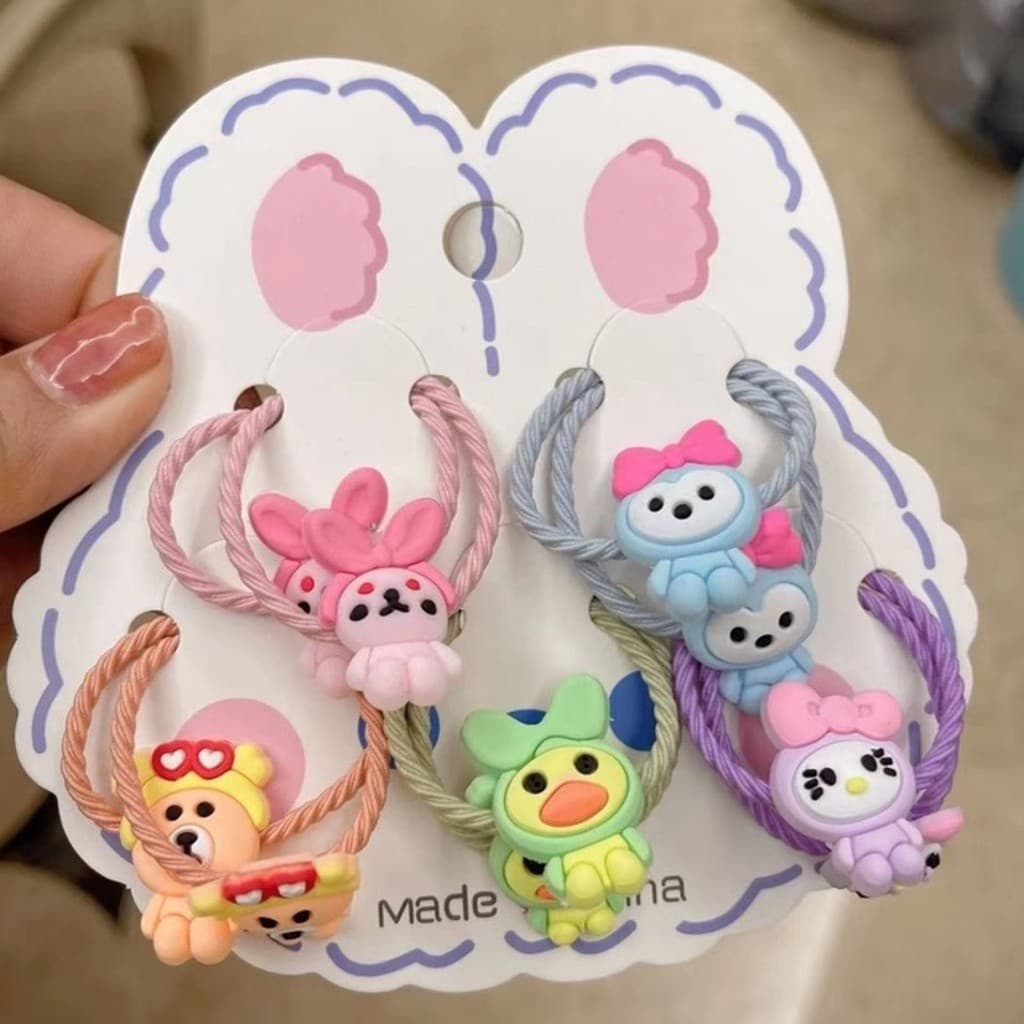 Kit 30/50/70 unidades elástico de cabelo infantil muitos Modelo aleatório