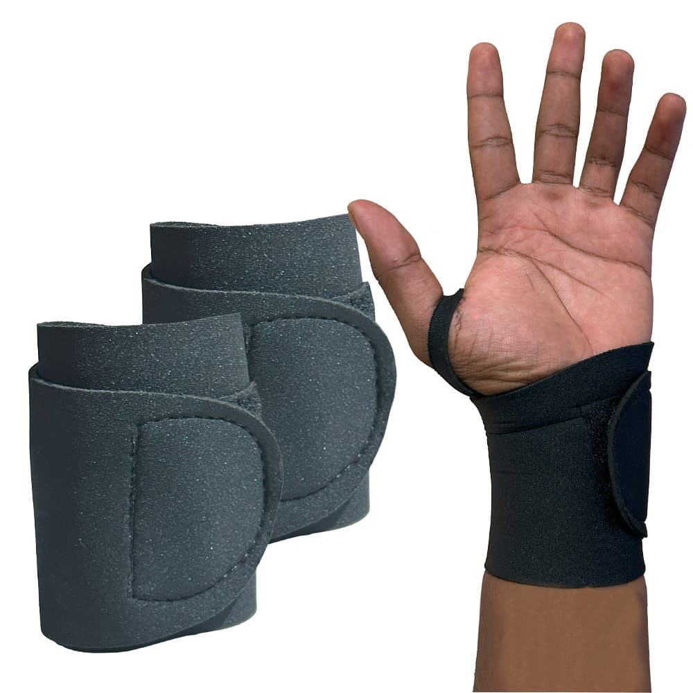 Par Munhequeira NeoPrene Profissional Protetor Punho Academia Musculação Pulso Elástica Compressão
