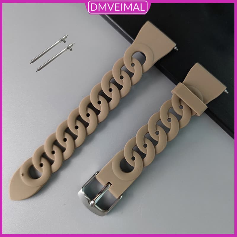 Pulseira De Silicone 20mm 22mm Para Relógio Smartwatch Samsung Galaxy FE 7 6 5 4/Amazfit GTS GTR/Huawei GT/Redmi/Xiaomi