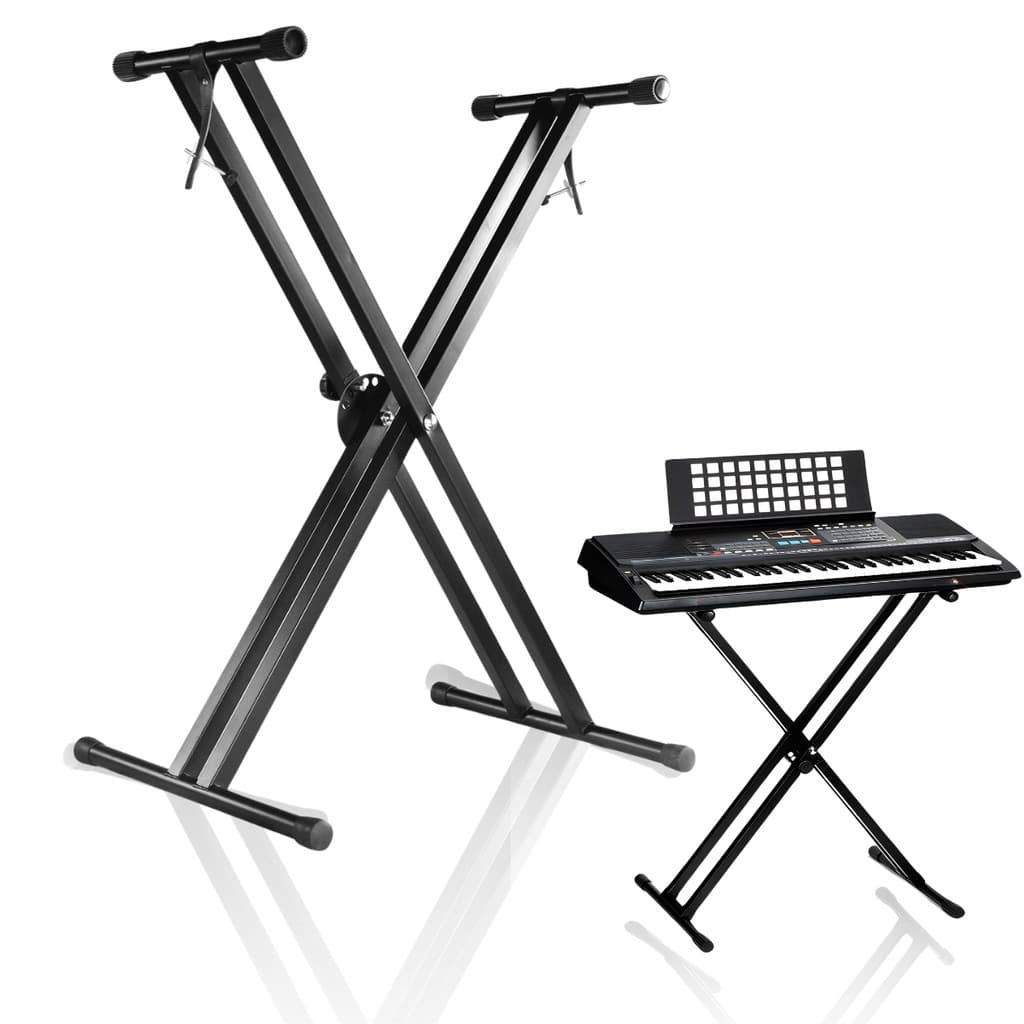 Suporte Reforçado Top Para Teclado Piano Duplo Estante Em X