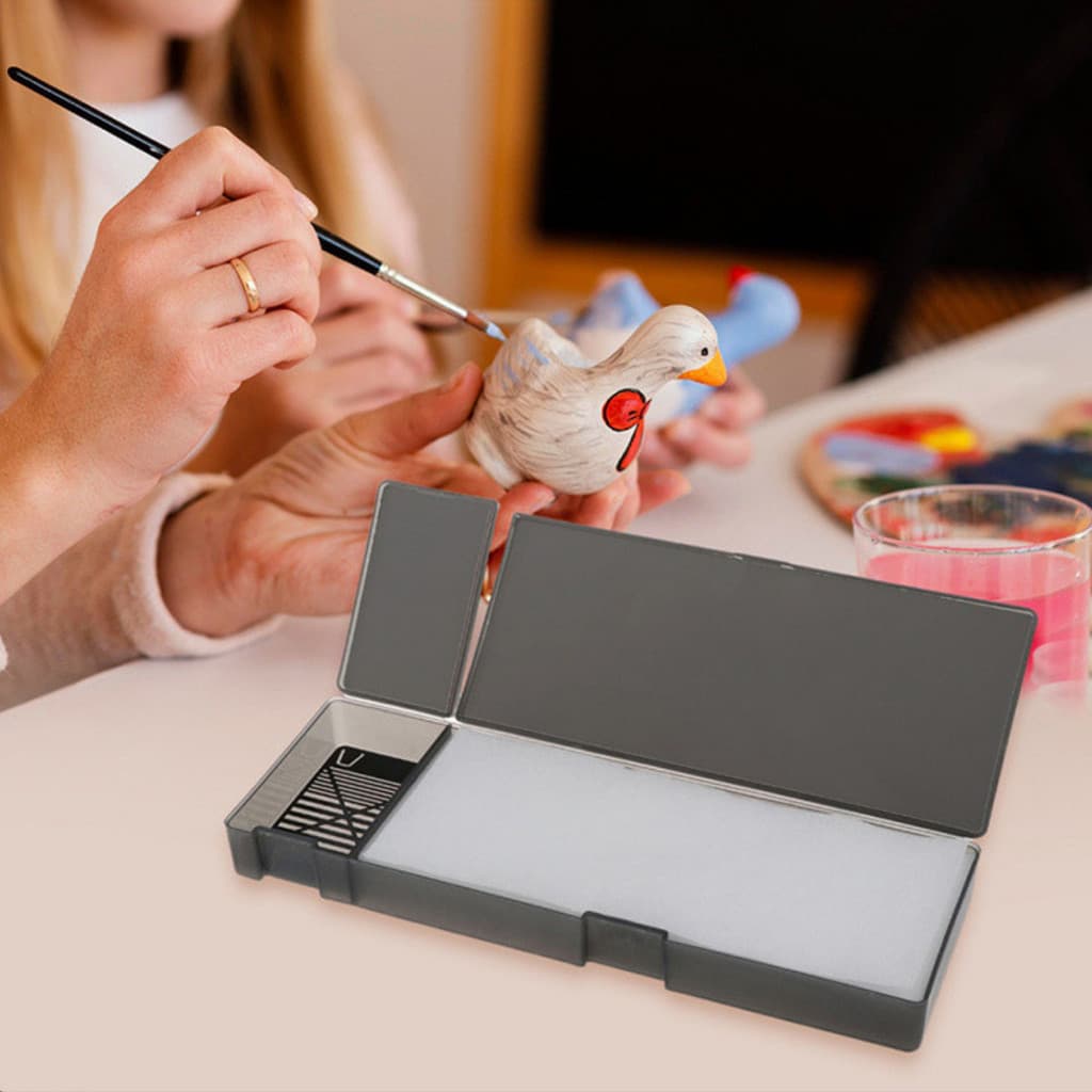 Conjunto De Paleta Molhada Stay Wet Modelo Coloração Bandeja Caixa De Pintura Para GUNDAM Militar Miniaturas À Mão