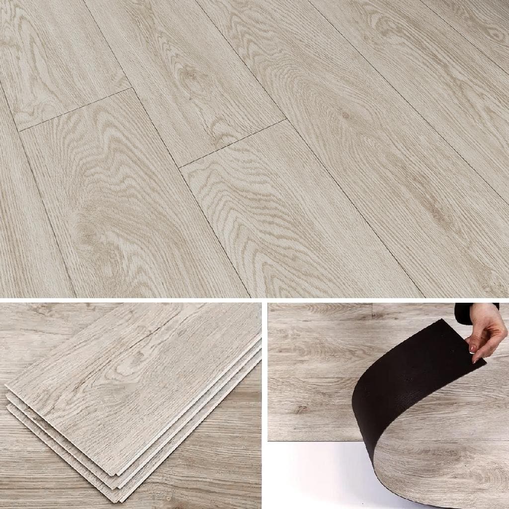 Piso Vinílico Autocolante Cor: Marrom Placa Adesiva Régua Madeira Cx 5m²