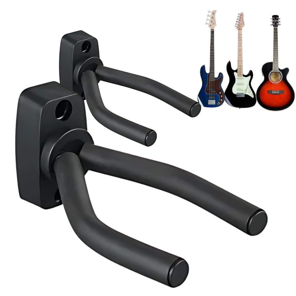 Kit 2 Suporte De Parede Bravo Ba405 Violão Guitarra Baixo Ukulele