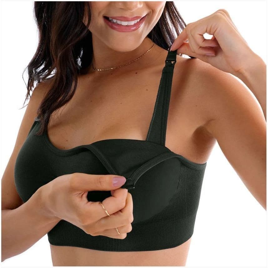 Sutiã Amamentação Mulheres Grávidas Sem Aro Confortáveis e Respiráveis Bojo Removível Roupas