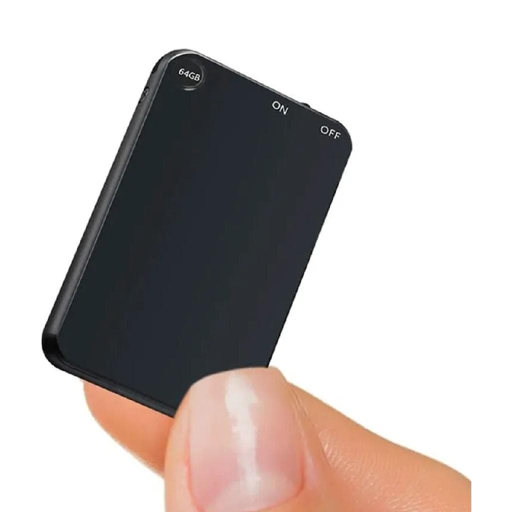 Mini Gravador Espião Escuta Profissional 64GB