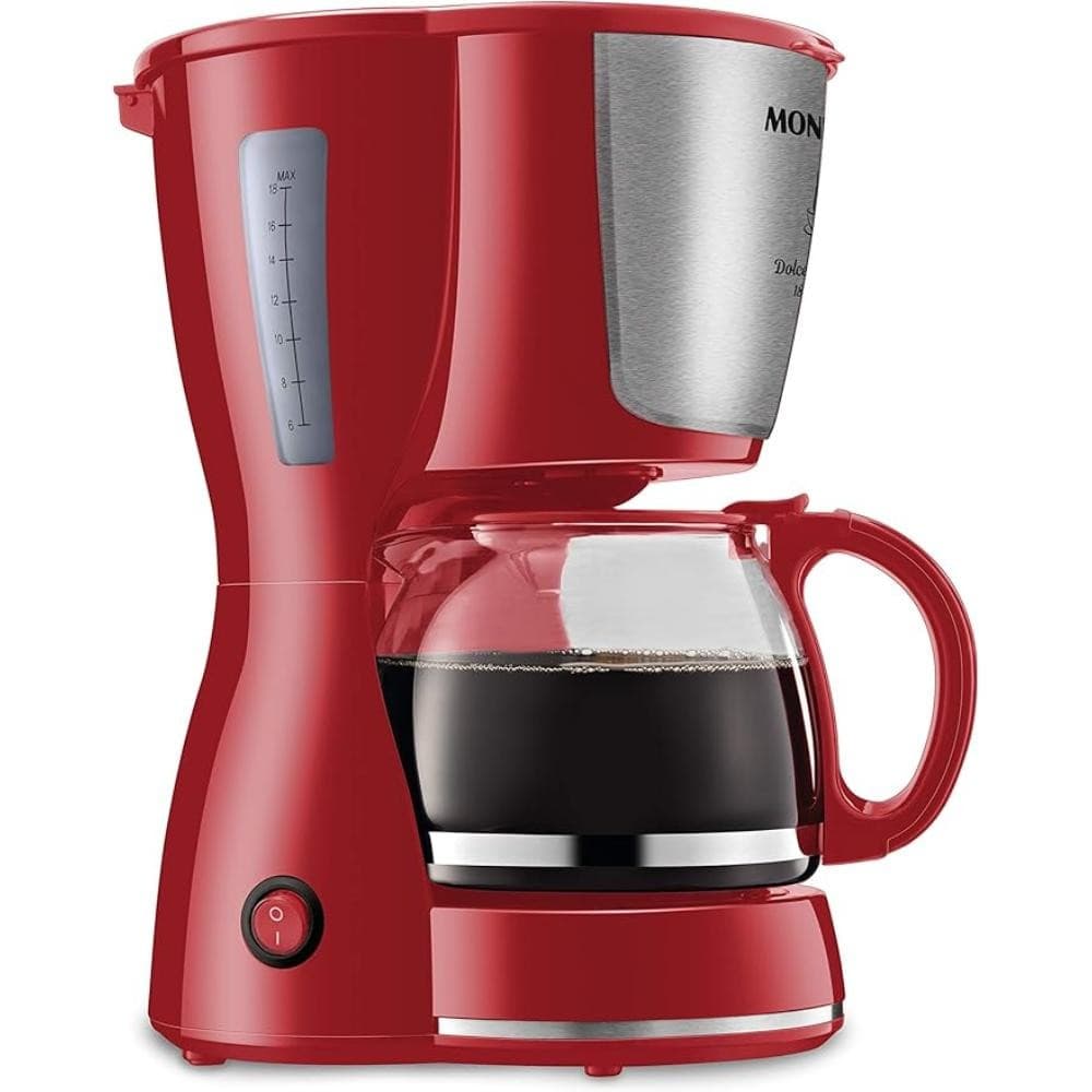 Cafeteira Elétrica Mondial Dolce Arome para 18 Xícaras 550W Vermelho/Inox 220V - C-35-18X