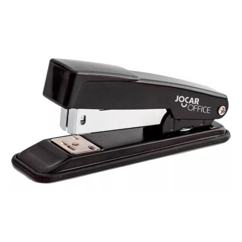 Grampeador Papel Profissional Escritorio Preto 25 Folhas Com e Sem Grampos Jogar Office