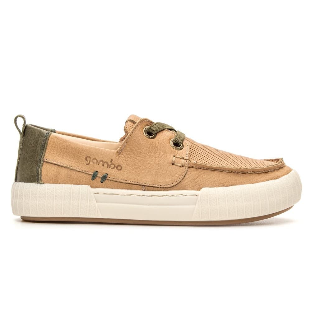 Tênis Mocassim Infantil Menino Em Couro Gambo