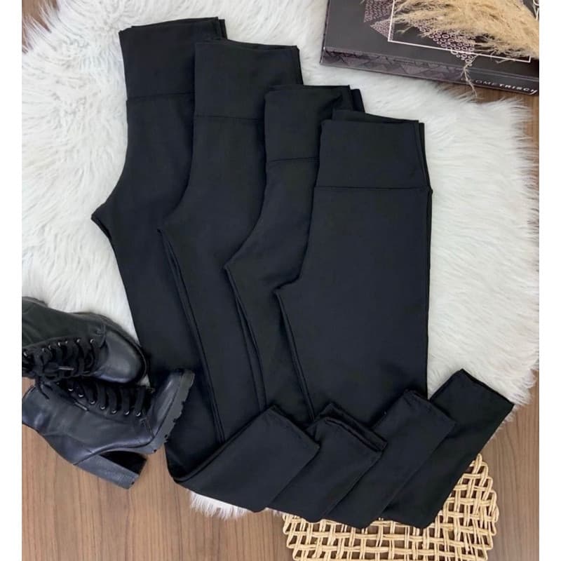 Calça legging Flanelada feminina Peluciada Grossa
