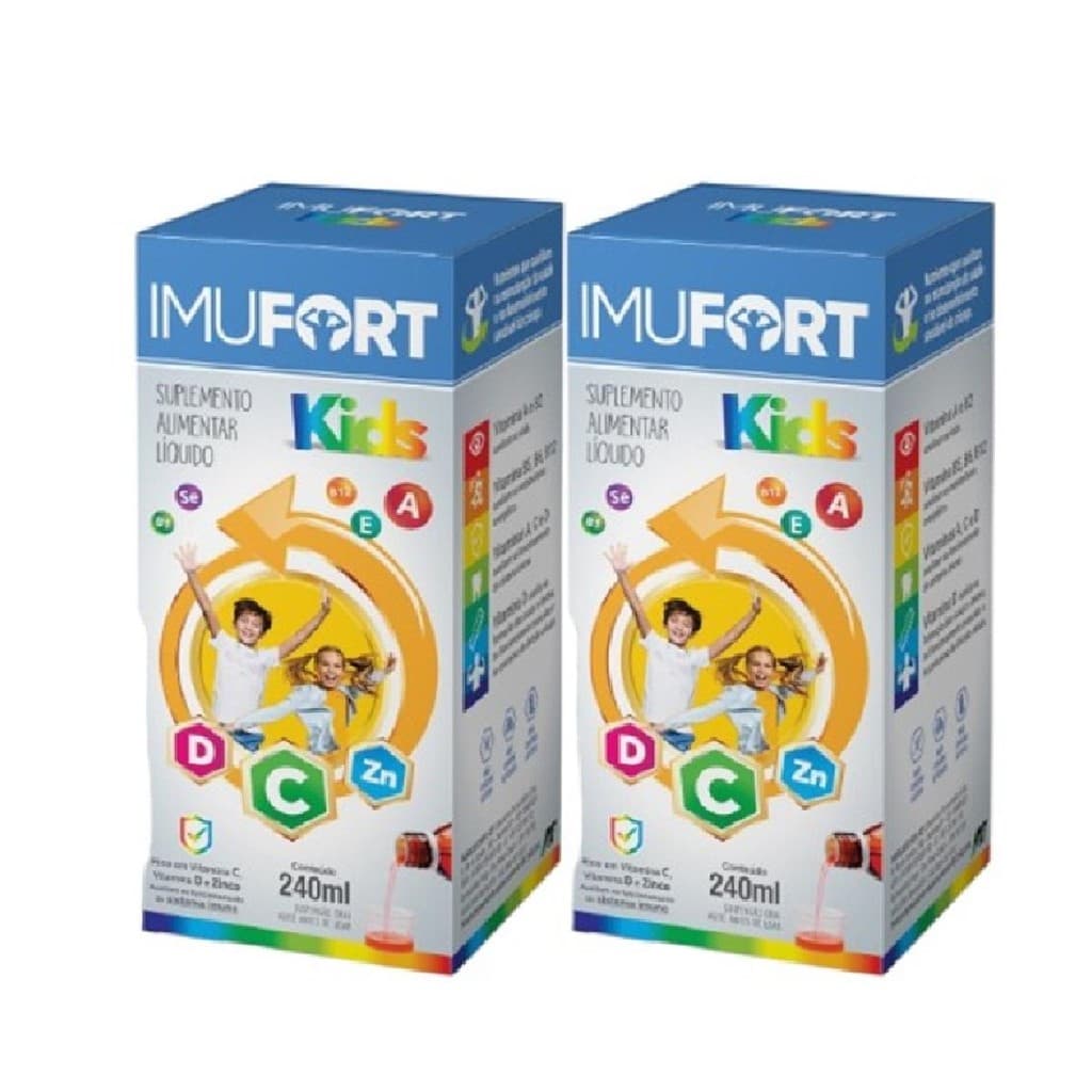 Kit Imufort Kids Líquido Tutti Frutti C/ 2Un De 240ml Cada