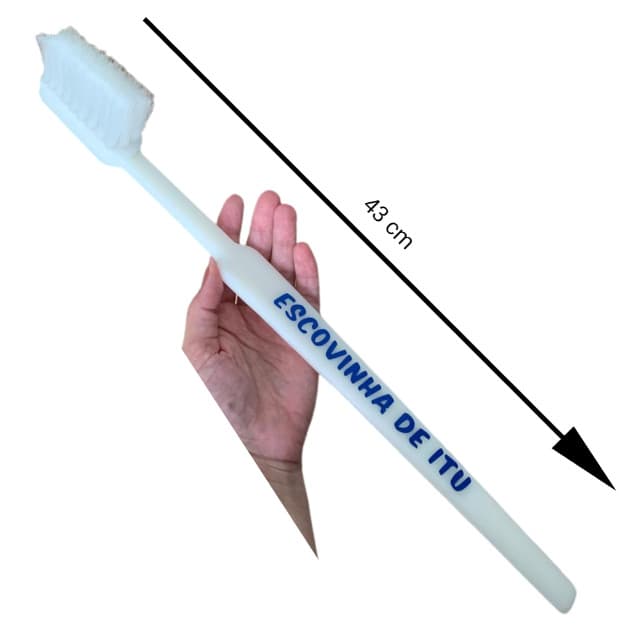 Escova de Dentes Enorme Gigante de Itu Brincadeira Pegadinha Presente Amigo Secreto Diversão Familia Amigos