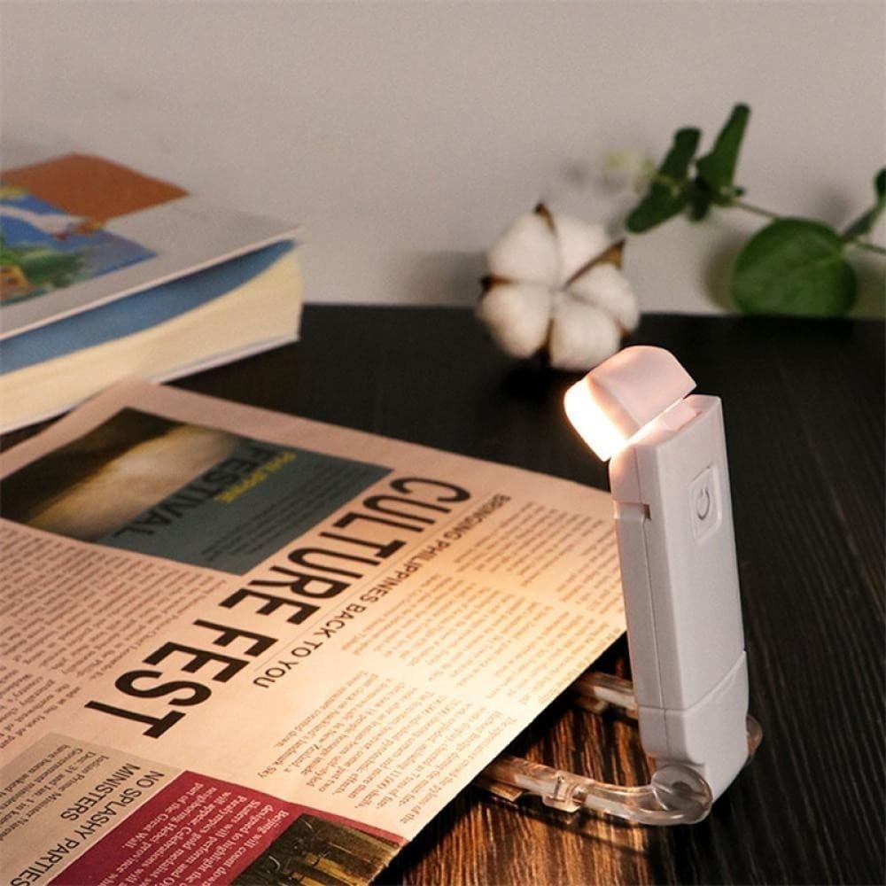 Mini Luz de Leitura  De Livros LED Brilho Ajustável USB Clip De Proteção Dos Olhos Portátil Bookmark Light