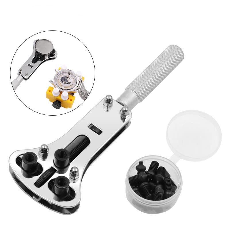 Abridor de relógio com três garras, ferramenta de reparo de relógio, desmontagem, tampa traseira, substituição, abridor 