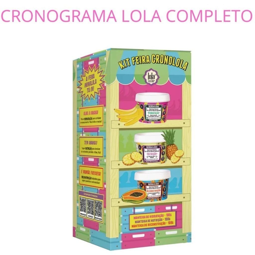 Kit Feira Cronolola Bemdita Ghee 100g Nutrição Hidratação e Reconstrução