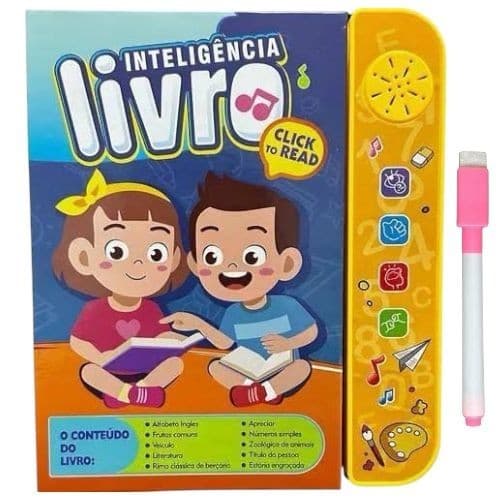 Livro Inteligente Educativo Inglês Português Aprendendo Divertidamente Para Crianças