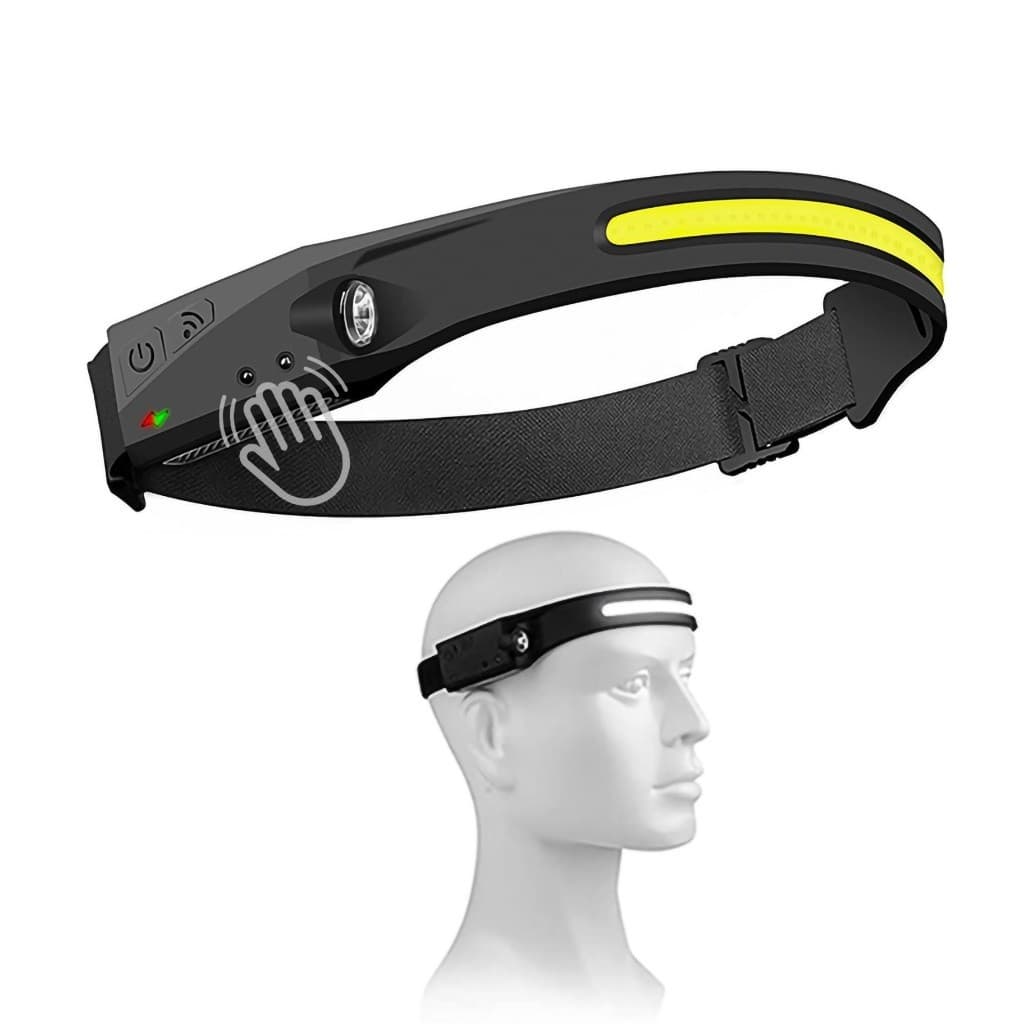 Lanterna de Cabeça Led c/ Sensor Recarregável