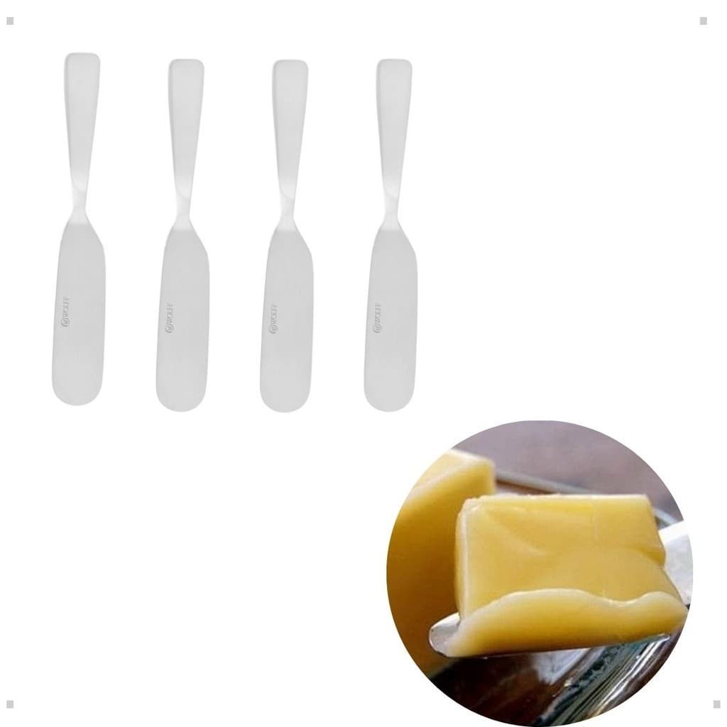 kit 4 Espátulas Manteiga E Geleia Inox Wolff  14,5 Cm